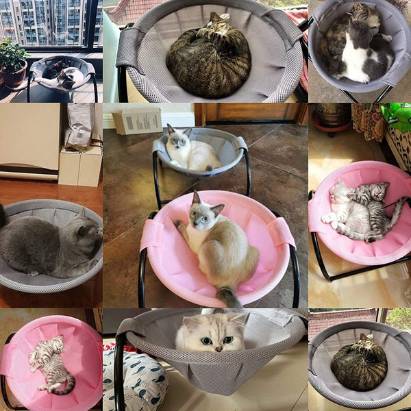 Hamaca Fresca de Malla para Gatos - Cama Suspendida Verano