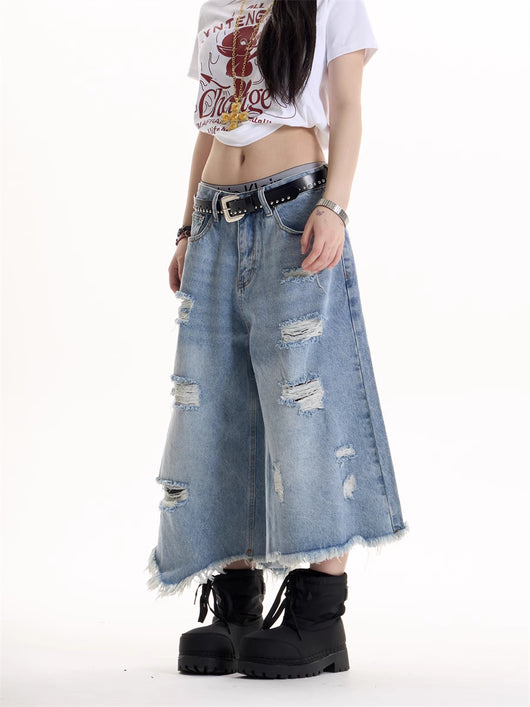 Jeans Rotos Estilo Retro Americano para Chicas - Image 9