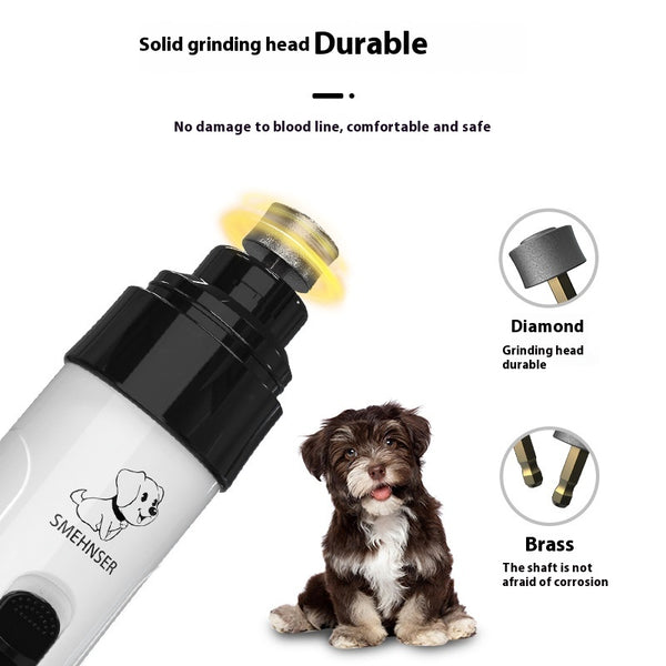 Cortauñas Eléctrico para Perros con LED - Manicura Profesional sin Dolor