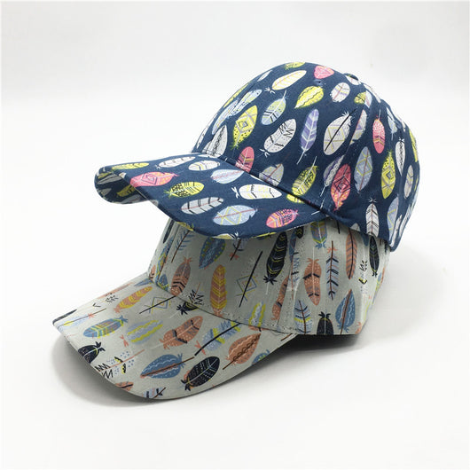 Gorra de Béisbol Estampado Hojas para Mujer - Image 3