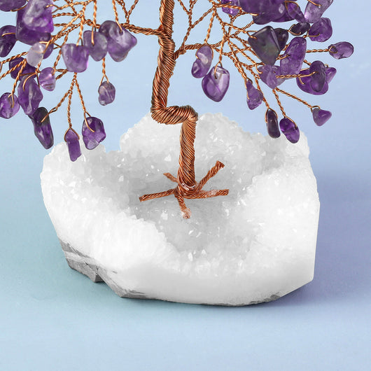 Árbol de Cristal Blanco Miniatura con Base de Grava - Adorno Decorativo - Image 20