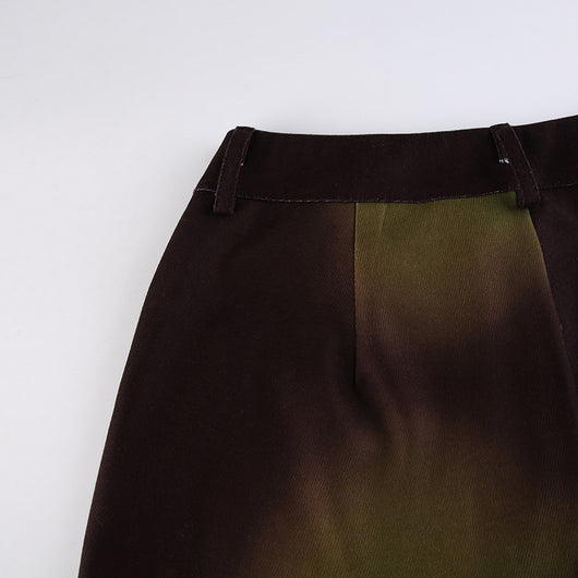 Pantalones Casuales con Estampado Degradado Arcoíris para Mujer - Image 20