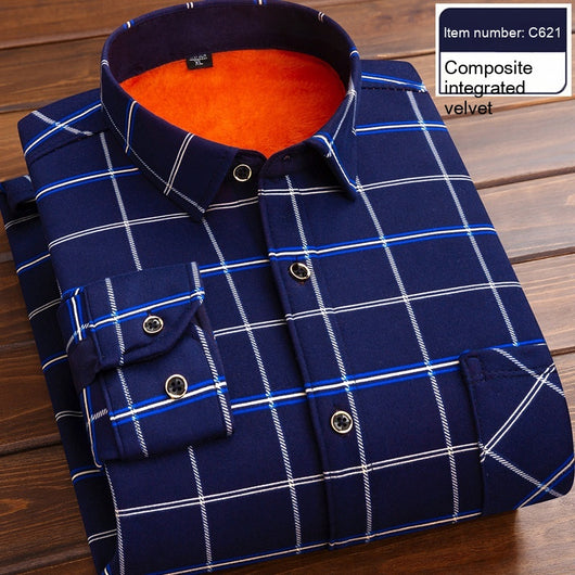 Camisa Térmica Acolchada a Cuadros para Hombre - Image 6
