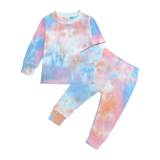 Traje de Baño Tie-Dye con Tira Lateral para Niños y Niñas - Image 4