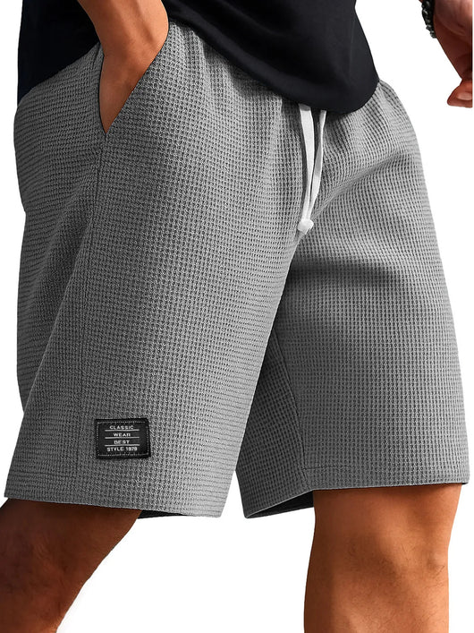 Pantalones Cortos Tejido Waffle para Hombre - Comodidad Moderna - Image 14