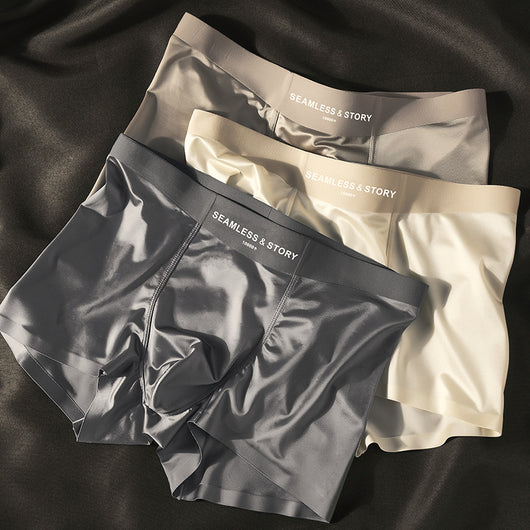 Calzoncillos de Seda de Hielo Lujo Satinado para Hombre - Image 12