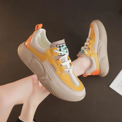 Tenis de Cuero para Mujer con Suela Gruesa y Costuras Reforzadas - Image 10
