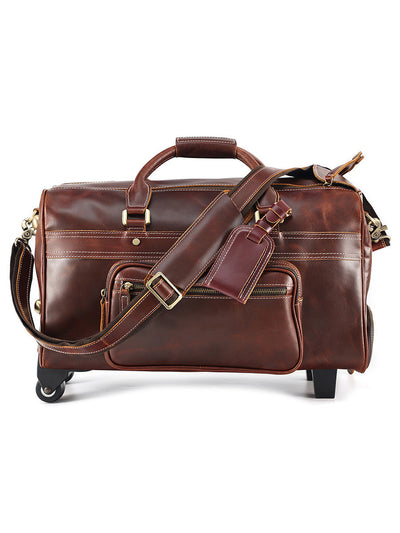 Bolsa de Viaje Retro en Cuero para Hombre - Image 6
