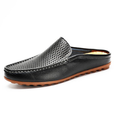Mocasines de Cuero para Hombre - Zapatos sin Tacón Cómodos para Verano - Image 11