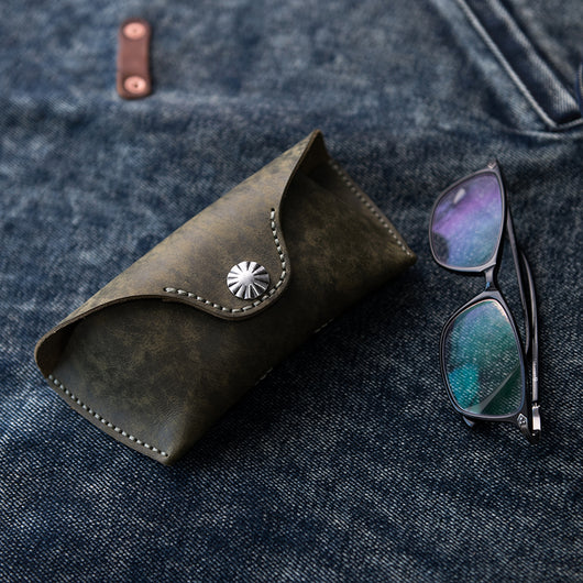Estuche para Lentes de Cuero Fog Wax Costura Manual - Image 12