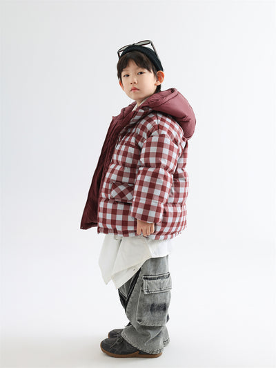 Abrigo Infantil Reversible Acolchado Cuadros Invierno - Image 15