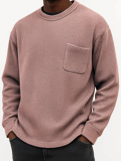 Sudadera Casual Cuello Redondo Manga Larga Talla Grande para Hombre - Image 14