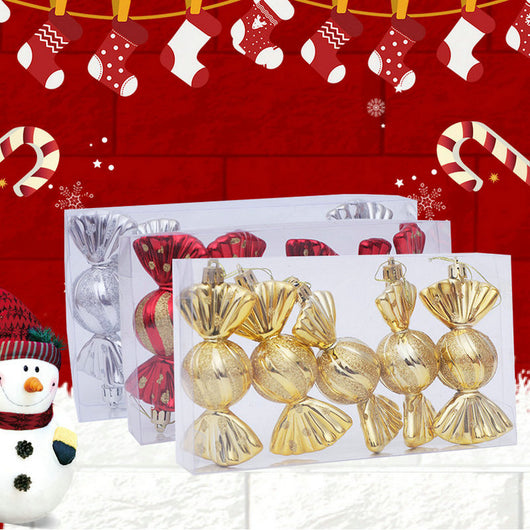 Set de 5 Adornos Navideños Galvanizados con Efecto Espejo - Caja de Regalo - Image 5
