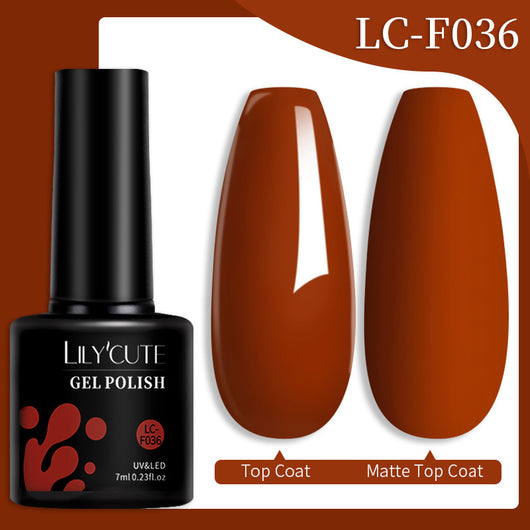 Set de Pegamento para Uñas con Brillo de Color Sólido - Image 71