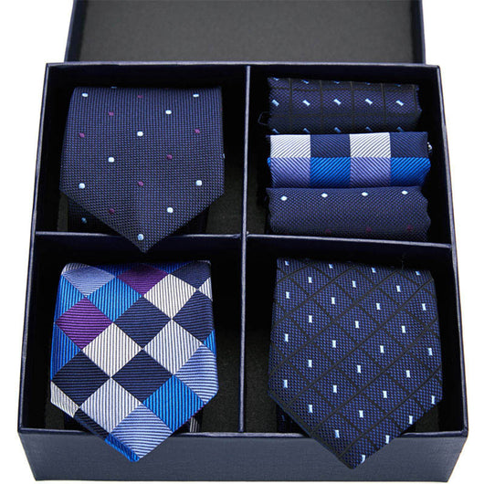 Conjunto Ejecutivo: Corbata a Rayas y Pañuelo de Bolsillo - Image 5