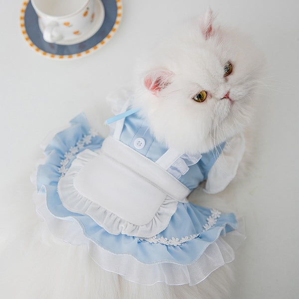 Vestido Princesa Elegante para Gatos y Perros Pequeños