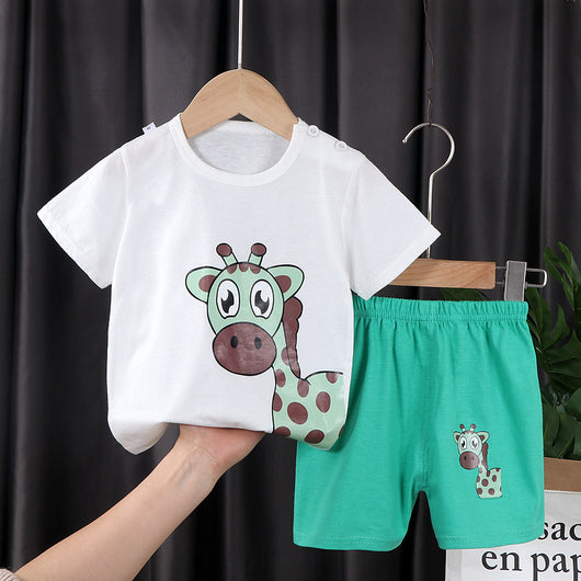 Conjunto de Dos Piezas en Algodón con Mangas Cortas para Niños y Niñas - Image 10