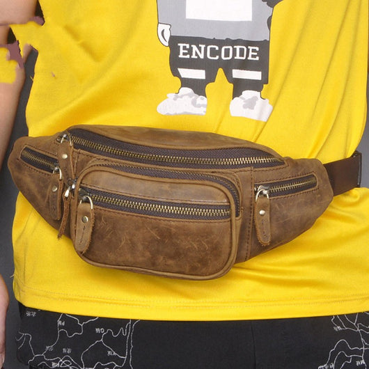 Bolsa Messenger de Cuero Retro - Gran Capacidad para Viajes y Trabajo