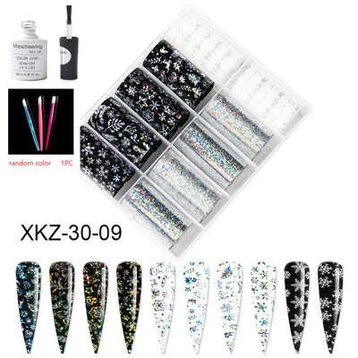 Set de 12 Láminas Decorativas para Uñas - Transferencias Nail Art - Image 77