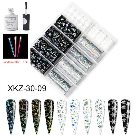 Set de 12 Láminas Decorativas para Uñas - Transferencias Nail Art - Image 77
