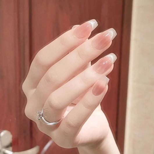 Uñas Postizas Cat Eye Rubor - Parches de Manicura Lista para Usar - Image 76