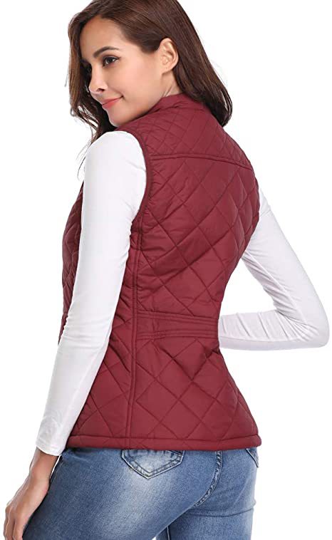 Chaleco de Algodón para Mujer con Cuello Parado y Bolsillos con Cierre - Image 44