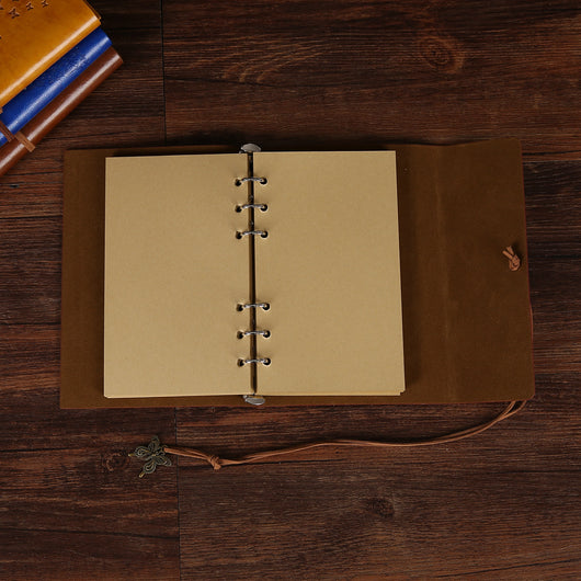 Libreta Portátil de Hojas Sueltas Estilo Retro con Papel Kraft - Image 3