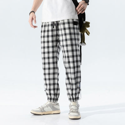 Pantalones Cuadros Blanco y Negro Estilo Hong Kong Unisex - Image 14