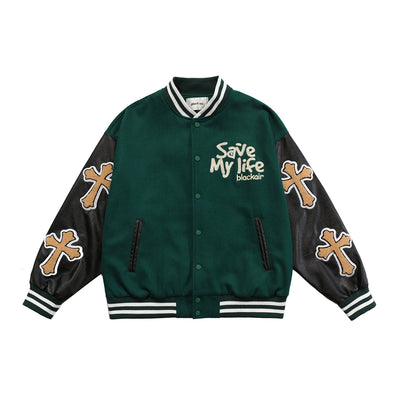 Jersey de Béisbol Hip Hop Street Tide con Bordado Cruzado - Image 4