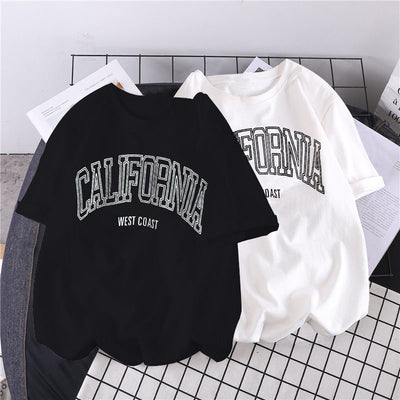 Playera Casual Harajuku para Mujer con Estampado Verano - Image 7