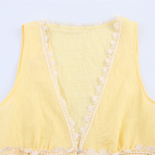 Blusa Elegante con Ribete de Encaje para Mujer - Image 2