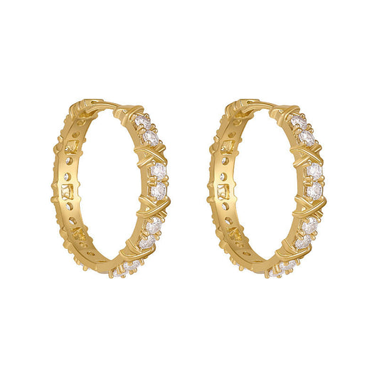 Aretes de Plata 925 Diamantes Exagerados para Mujer - Image 2