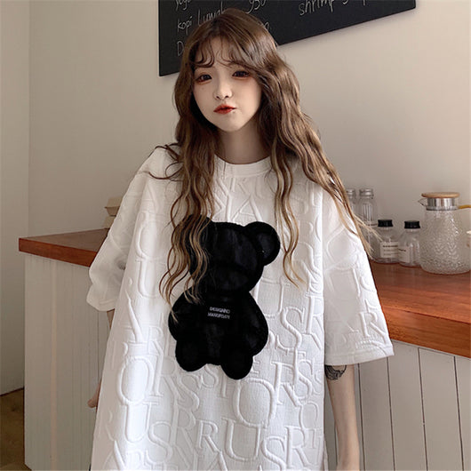 Camiseta Holgada de Manga Corta para Mujer - Image 8
