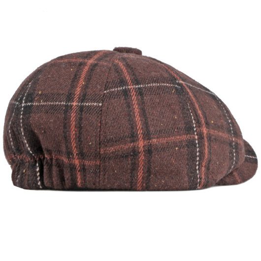 Gorro Octagonal Vintage Británico a Cuadros para Hombre - Image 5