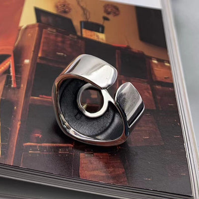 Anillo de Plata Esterlina Diseño Retro para Hombre - Image 10