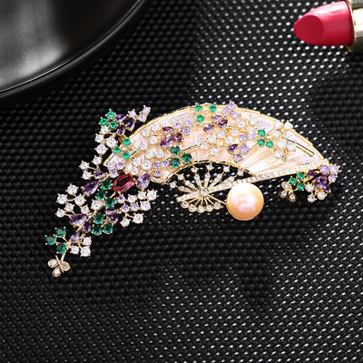 Broche Abanico Retro Elegante para Cheongsam - Image 10