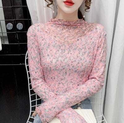 Blusa Floral de Encaje Elegante para Mujer - Image 11