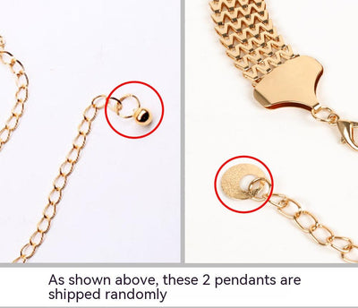 Cinturón de Cadena Dorada con Patrón Ondulado para Mujer - Image 10