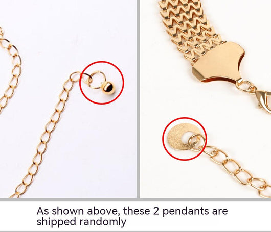 Cinturón de Cadena Dorada con Patrón Ondulado para Mujer - Image 10