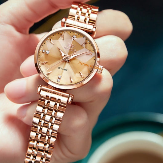 Reloj de Cuarzo para Mujer Diseño Geométrico Rombo - Image 7