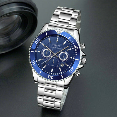 Reloj de Lujo Dorado para Hombre - Acero Inoxidable Resistente al Agua con Esfera Luminosa - Image 22