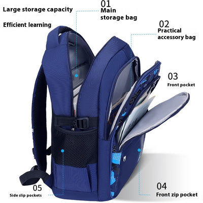 Mochila Escolar Infantil de Gran Capacidad Transpirable y Ligera - Image 3