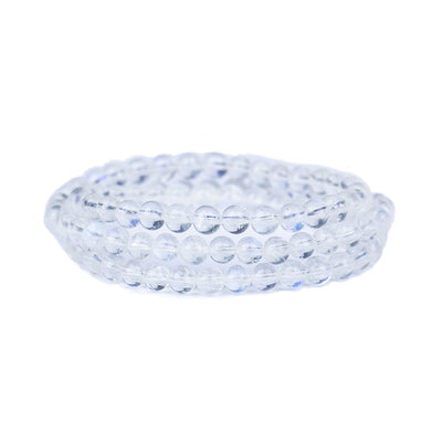 Pulsera de Tres Anillos con Piedra de Luna Azul - Image 2