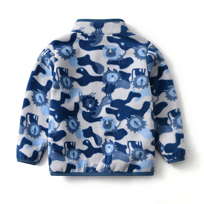 Chaqueta Infantil Cartoon con Cuello Alto Acolchada - Diseño Trendy - Image 4