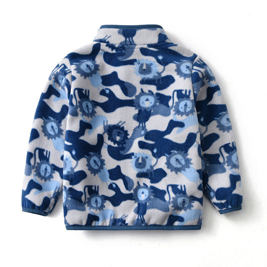 Chaqueta Infantil Cartoon con Cuello Alto Acolchada - Diseño Trendy - Image 4
