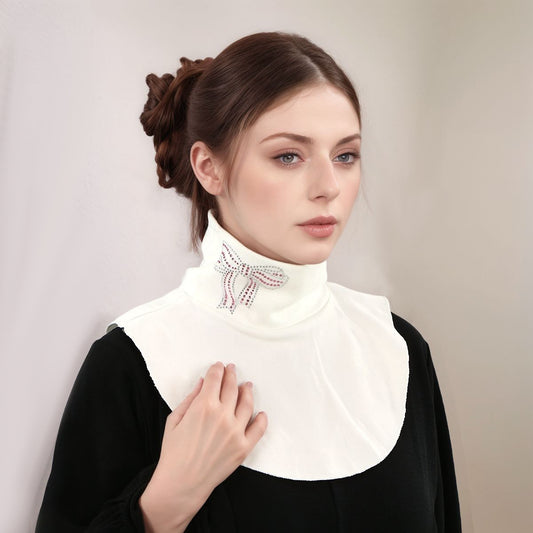 Pañuelo Cuello Moño con Diamantes de Poliéster para Mujer