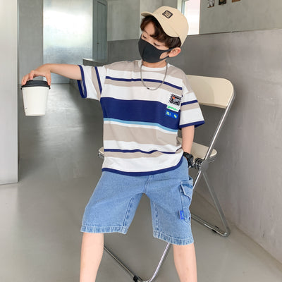 Conjunto de Playera y Pantalones Cortos para Niño - Verano Casual - Image 6