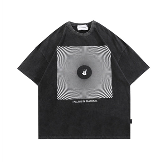 Camiseta Oversize Hip-hop de Manga Corta - Estilo Urbano Contemporáneo - Image 6
