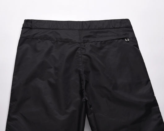 Pantalones Casuales Rectos Negros con Contraste Verde - Image 5
