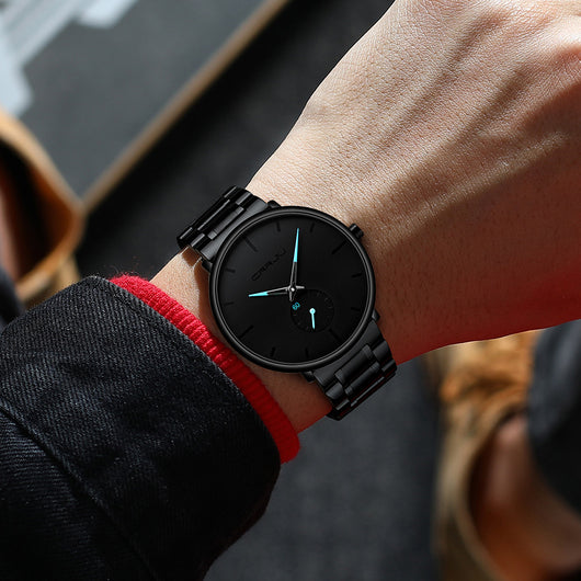 Reloj de Hombre Acero Inoxidable Resistente al Agua Diseño Minimalista